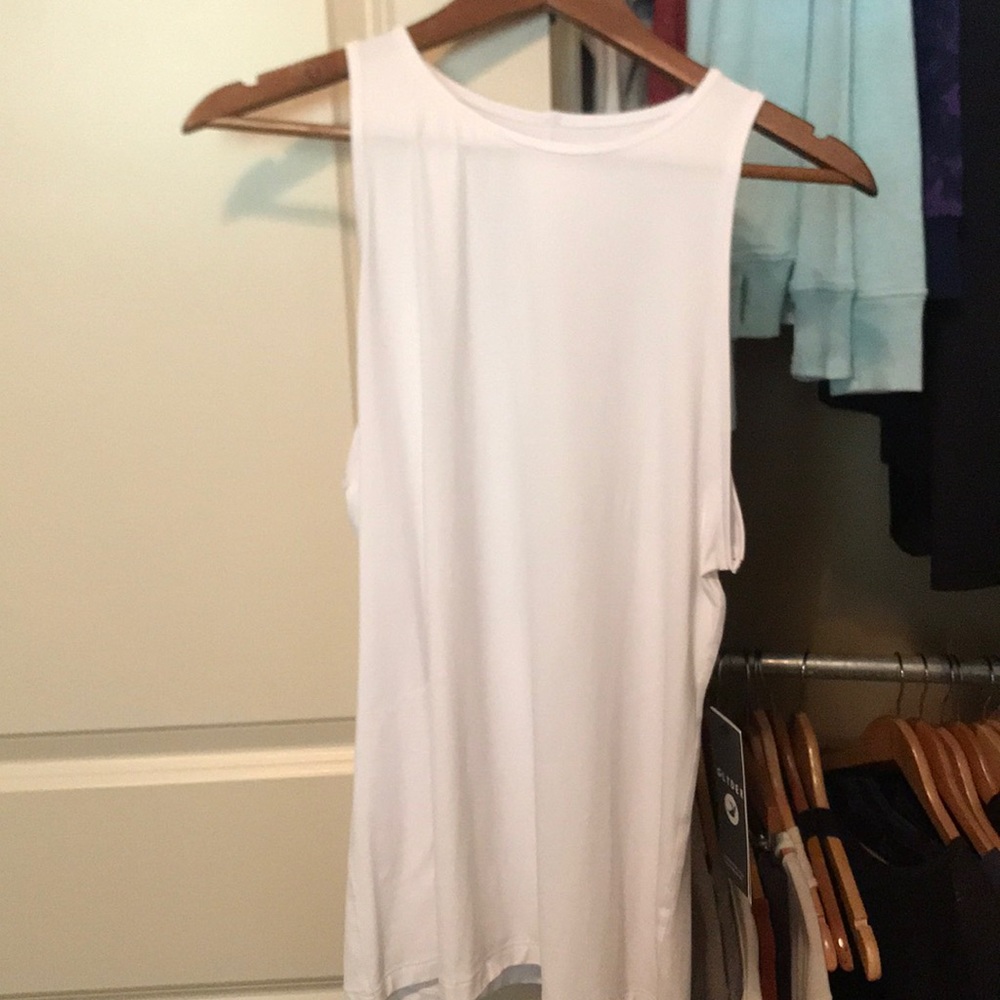 White GLYDER Tank - open back